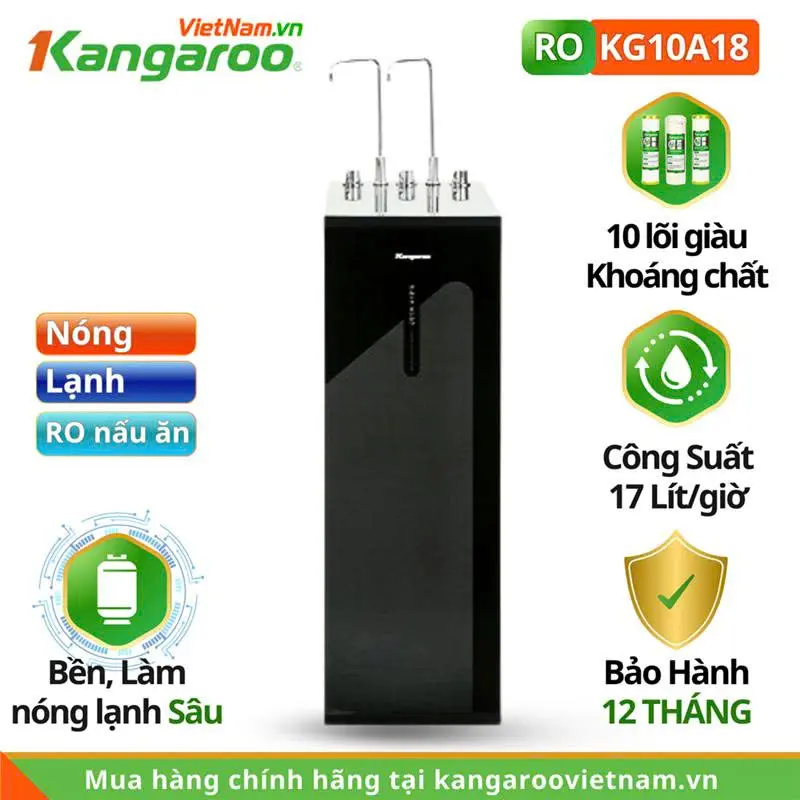 Máy lọc nước Kangaroo KG10A18 – Đa chức năng, tiện ích cho mọi gia đình